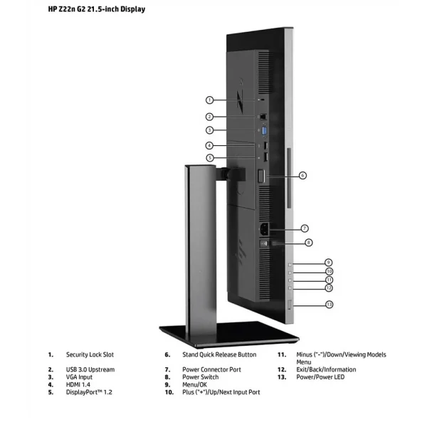 مانیتور استوک اچ پی مدل HP Z22N G2 (22 اینچ)