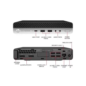 مینی کیس تاینی استوک اچ پی (i3-7100-128SSD) HP ProDesk G3 400 mini
